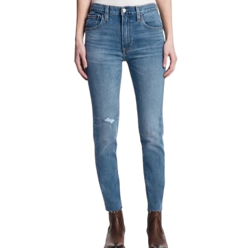 FRYE Sienna Cropped Raw Hem Skinny Leg Jeans, Size 29 - NWT
